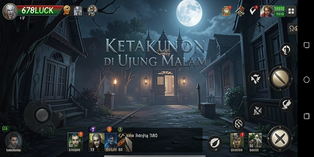 Gameplay menakutkan di dalam 678LUCK yang penuh kengerian.