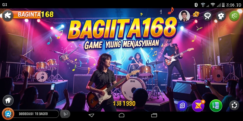 Screenshot utama menunjukkan gameplay seru dalam aplikasi BAGINTA168.