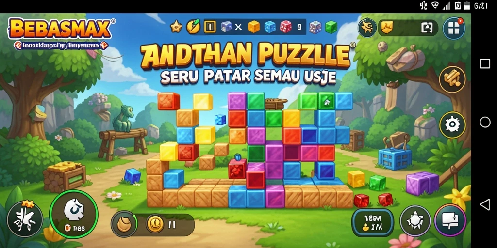 Tampilan gameplay menarik dari BEBASMAX yang menantang.