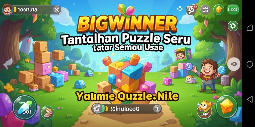 Gameplay BIGWINNER dengan tantangan puzzle yang seru dan menantang.