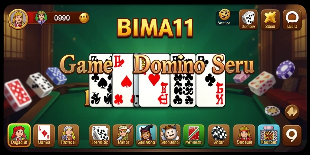 Screenshot gameplay BIMA11 menunjukkan momen seru bermain Domino.