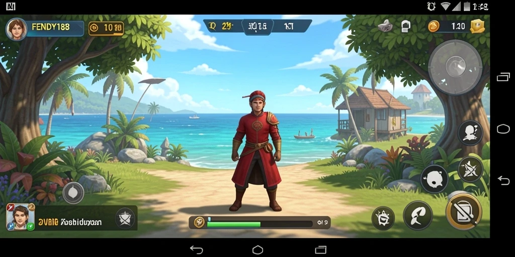 Tampilan gameplay FENDY188 yang menunjukkan interaksi karakter dalam simulasi.