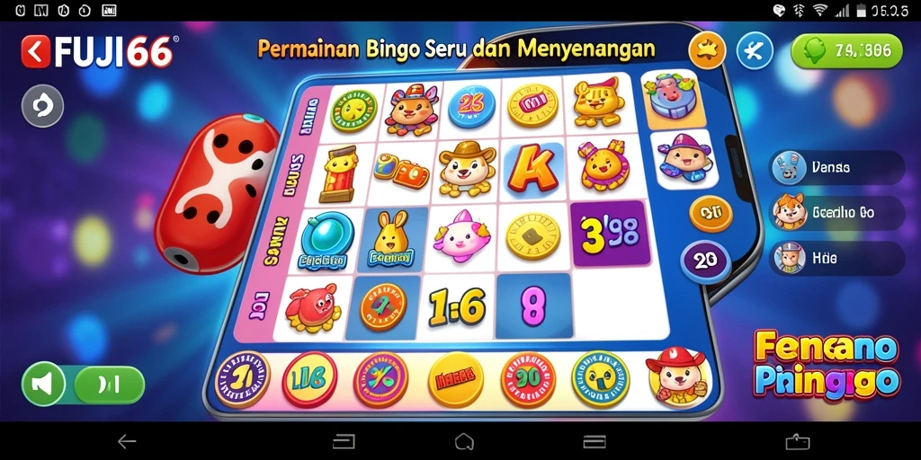 Tampilan gameplay Bingo yang seru dan interaktif di FUJI66.