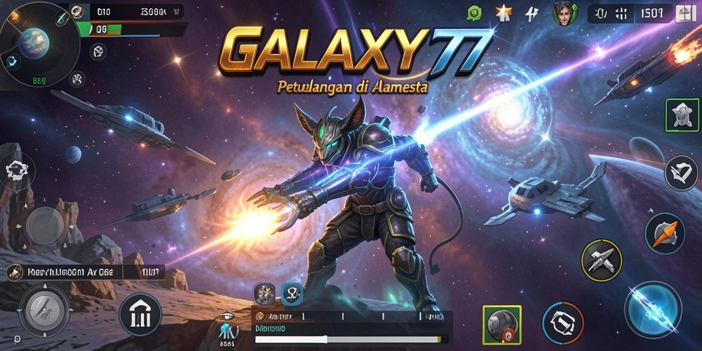 Tampilan aksi seru dalam permainan GALAXY77 yang mendebarkan.