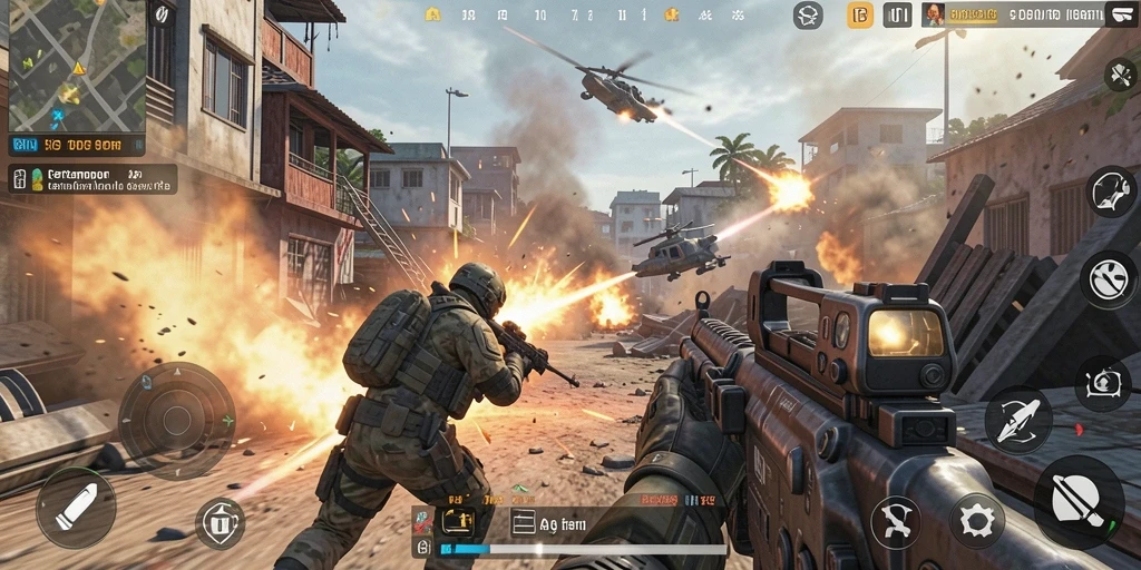 Tampilan gameplay mendebarkan dalam game TPS HO3.