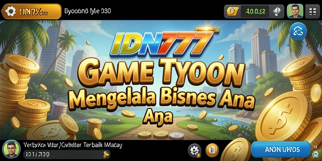 Screenshot gameplay IDN777 menampilkan keseruan mengelola bisnis Tycoon.