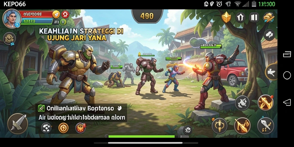 Tampilan gameplay menegangkan di dunia pertempuran KEPO66.