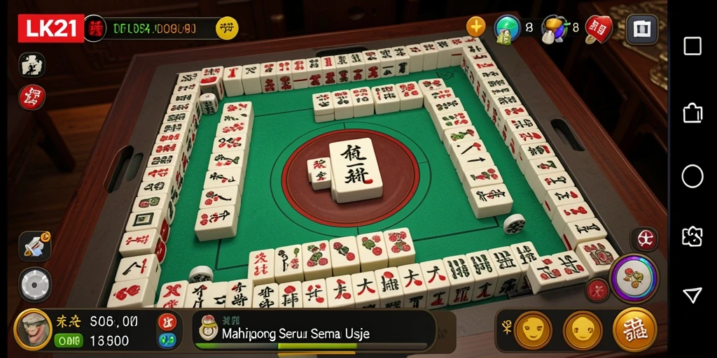 Screenshot gameplay LK21 menampilkan tantangan Mahjong yang menarik.