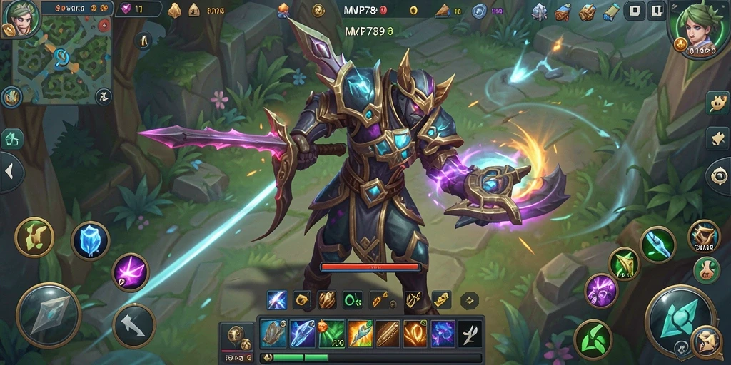 Screenshot gameplay menunjukkan pertarungan seru di dunia <strong>MVP789</strong>.