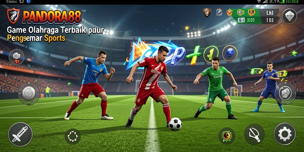 Tampilan dinamis dari gameplay PANDORA88 penuh aksi dan strategi olahraga.