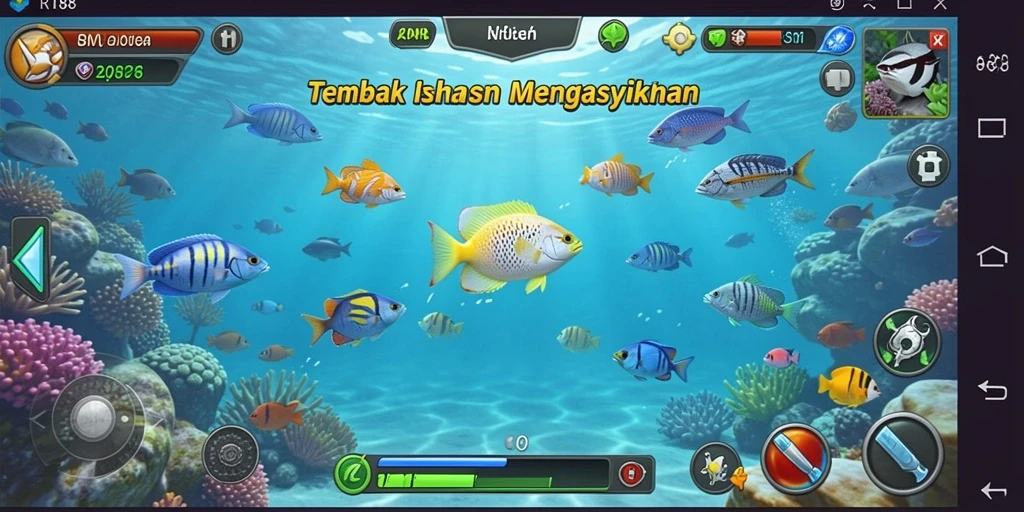 Gameplay Tembak Ikan RI188 yang seru dan menantang.
