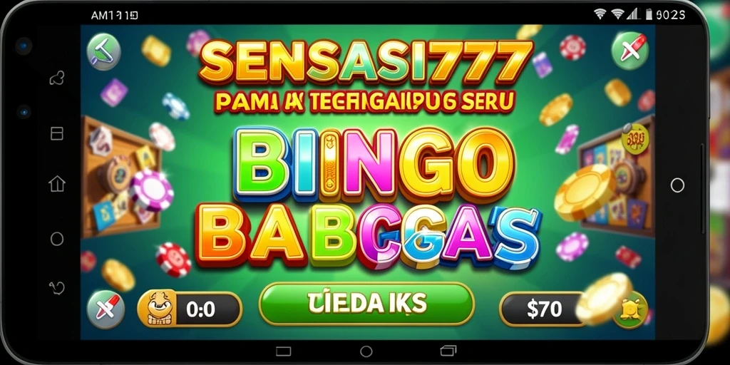 Tampilan gameplay seru dalam aplikasi Bingo SENSASI777.