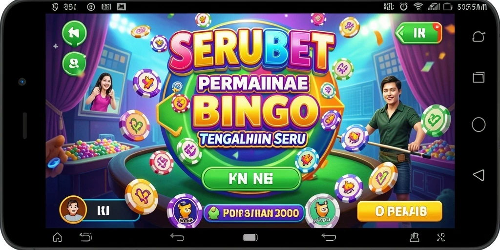 Screenshot permainan SERUBET menampilkan antarmuka Bingo yang seru.