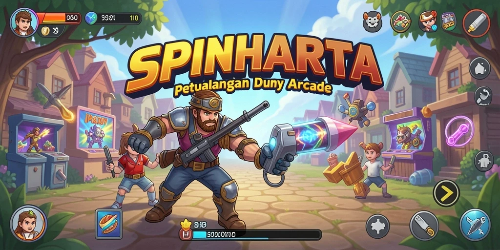 Tampilan menawan dari gameplay SPINHARTA dengan aksi seru.